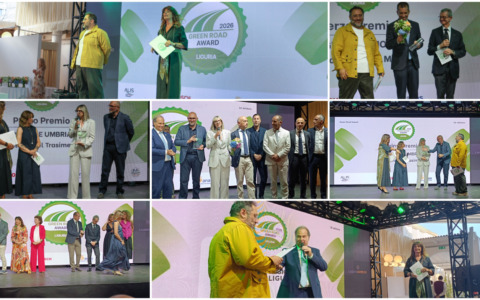 La Regione Umbria trionfa al Green Road Award 2026 con la cerimonia al Roof Garden