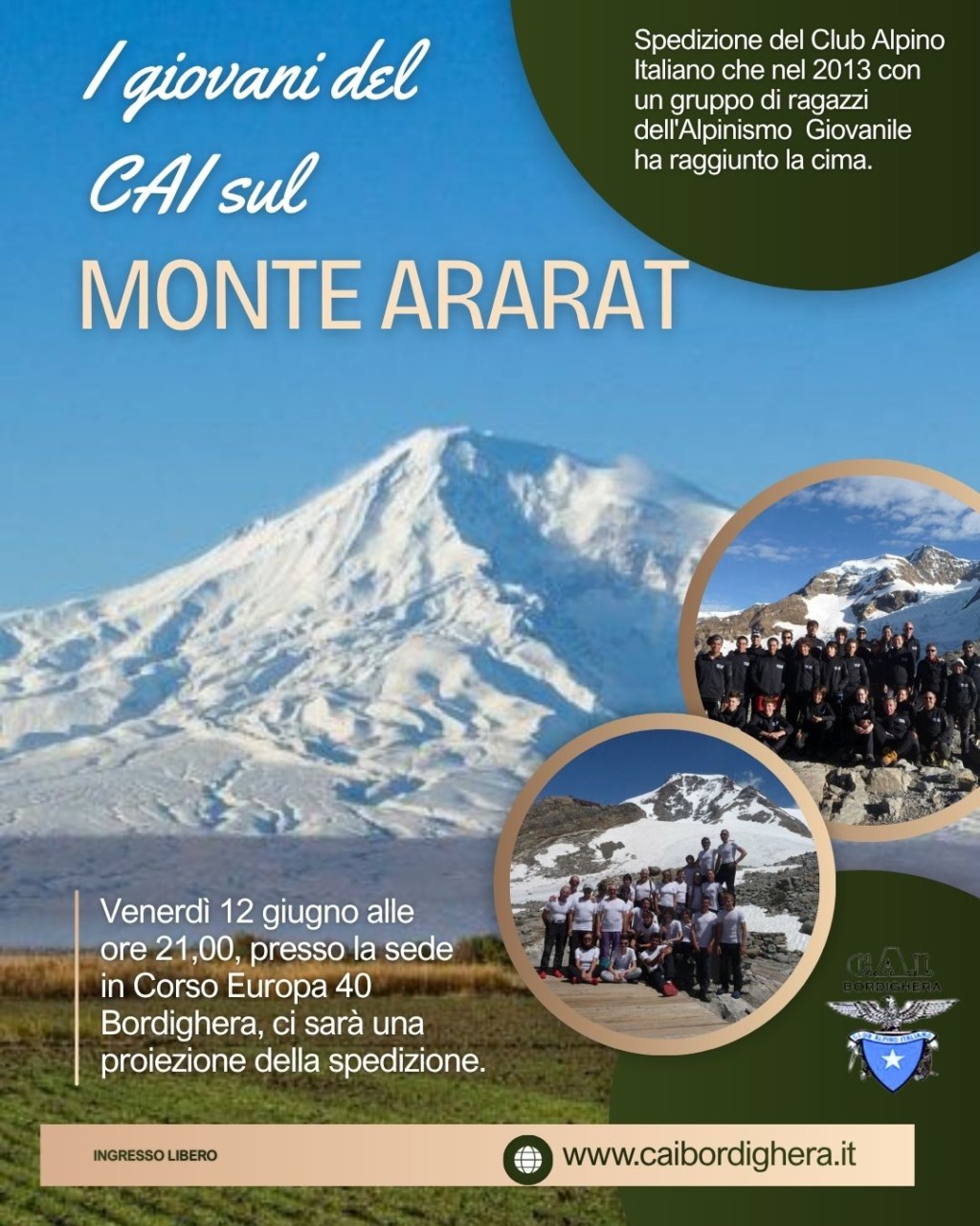 Presentazione della spedizione al Monte Ararat