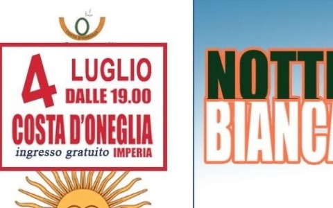 Sabato si celebra la Notte Bianca a Costa d’Oneglia