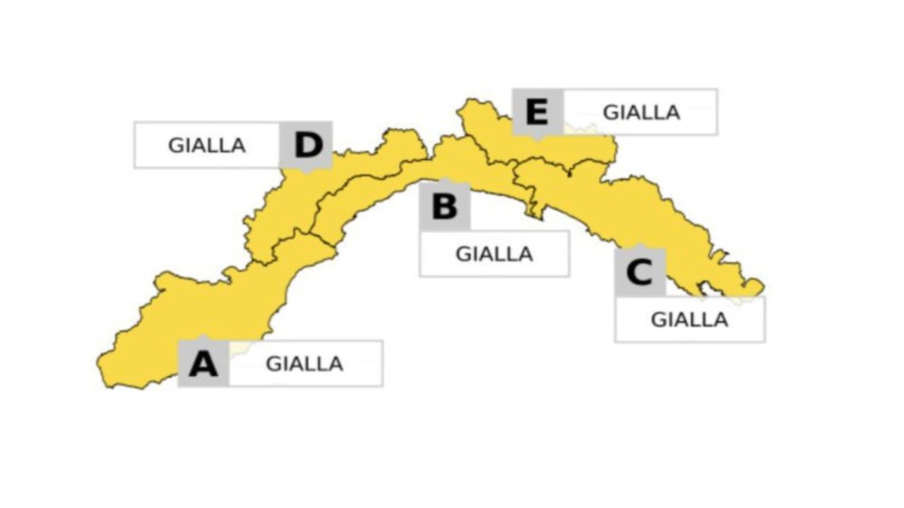 Allerta gialla per temporali intensi in arrivo