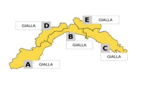 Allerta gialla per temporali intensi in arrivo