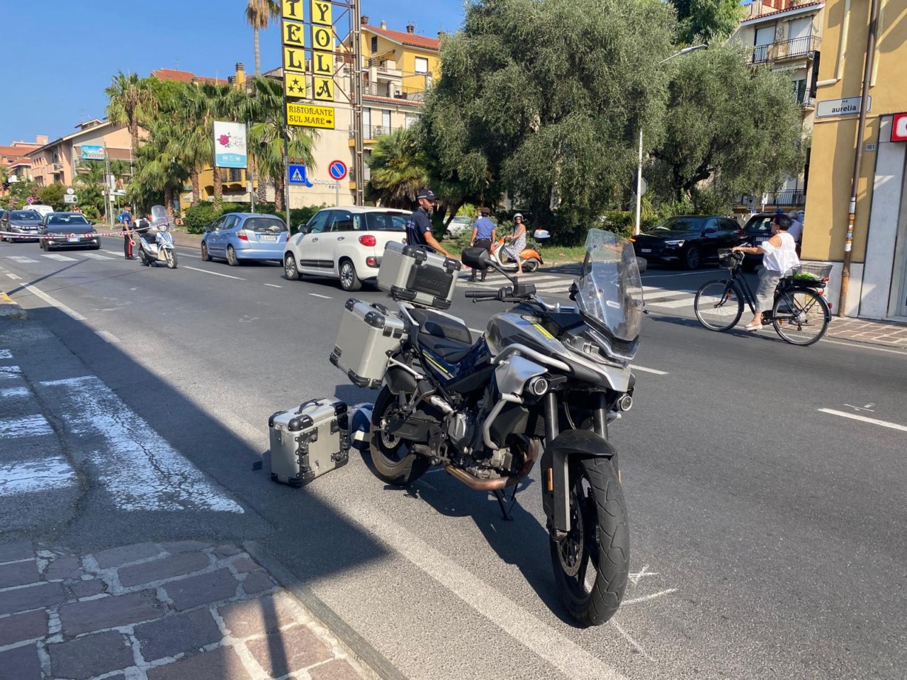 Bambino di sei anni investito da una moto