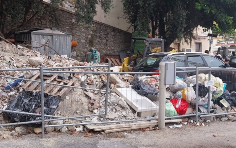 Dopo mesi di attesa, rimosse le macerie di Piazza Eroi a Sanremo