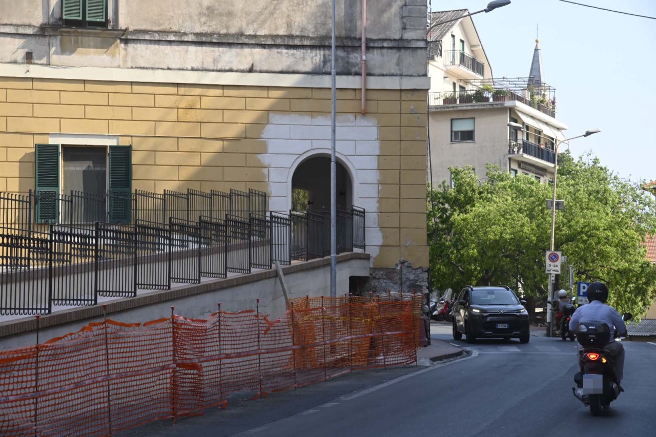 Imperia, avviato il nuovo percorso pedonale in via Agnesi