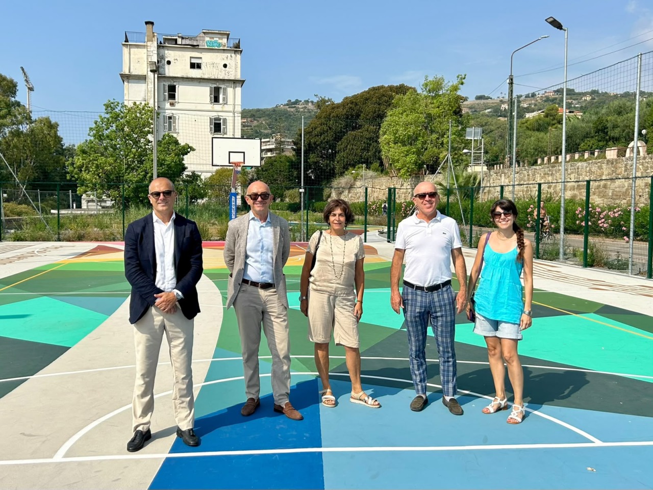 Inaugurato il campo di basket a Pian di Poma