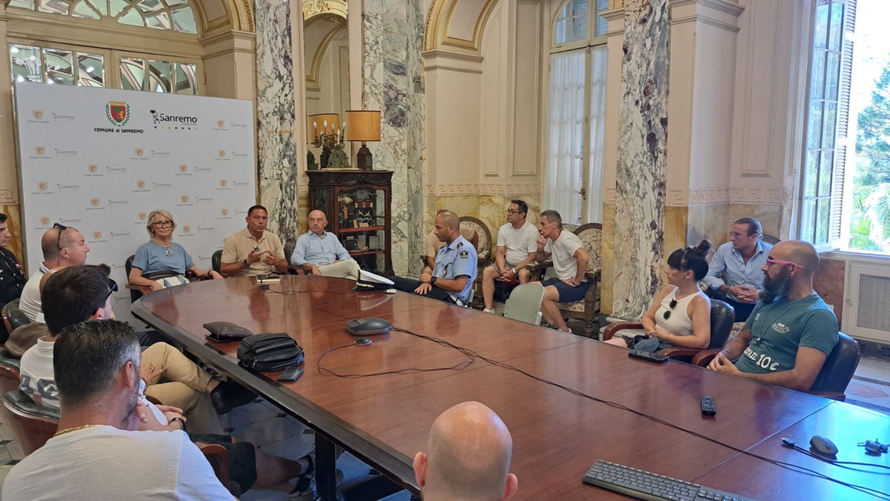 Incontro a Palazzo Bellevue per pianificare la movida estiva di Sanremo
