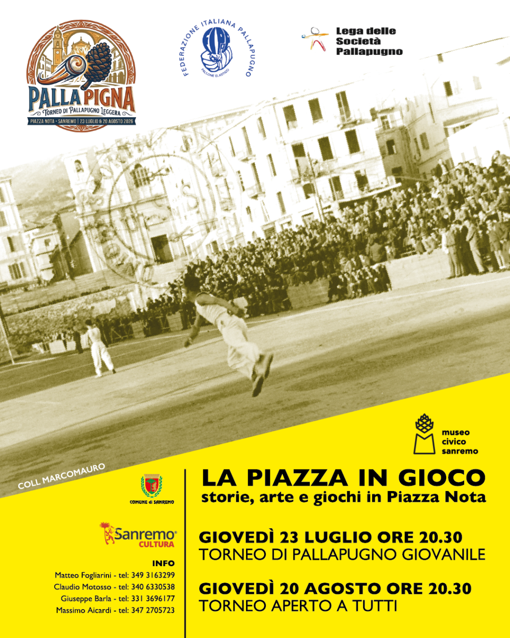 Piazza Nota ospita la rassegna “PallaPigna” dedicata alla pallapugno