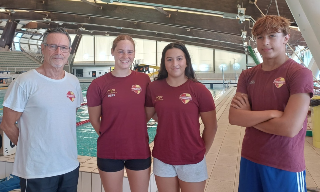 Tre atleti della Rari Nantes Imperia ai Campionati Italiani di Nuoto