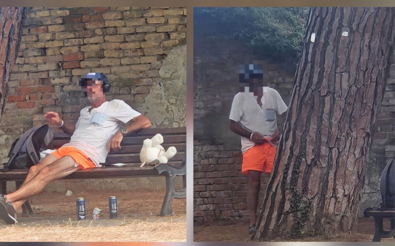 Vallecrosia al Mare: preoccupazione per un uomo con birra e peluche nel parco