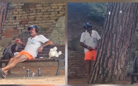 Vallecrosia al Mare: preoccupazione per un uomo con birra e peluche nel parco